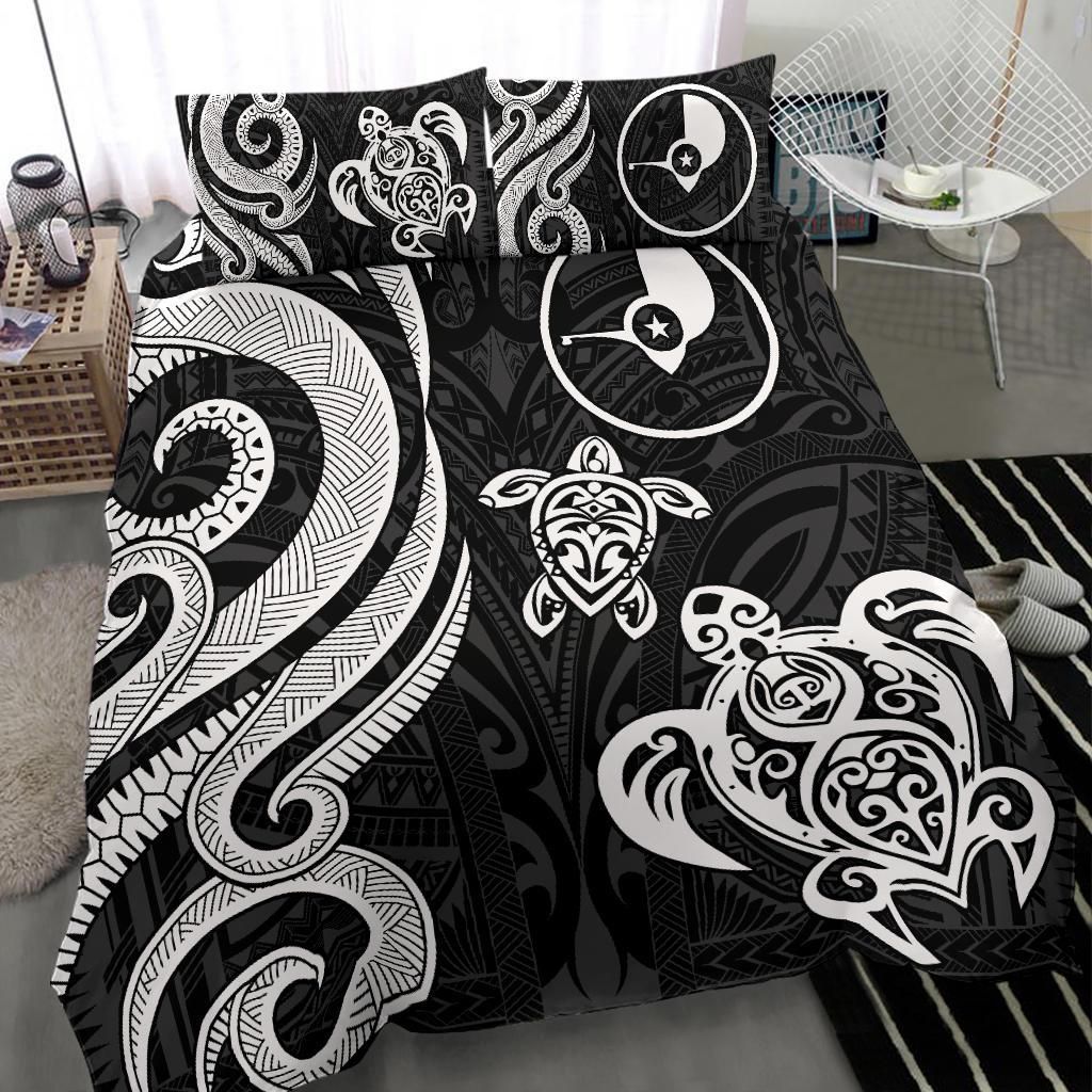Yap Micronesian Bedding Set - White Tentacle Turtle