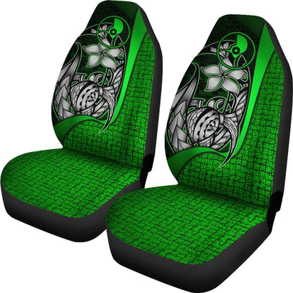 Yap Micronesian Car Seat Covers Green - Turtle With Hook