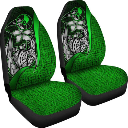 Yap Micronesian Car Seat Covers Green - Turtle With Hook