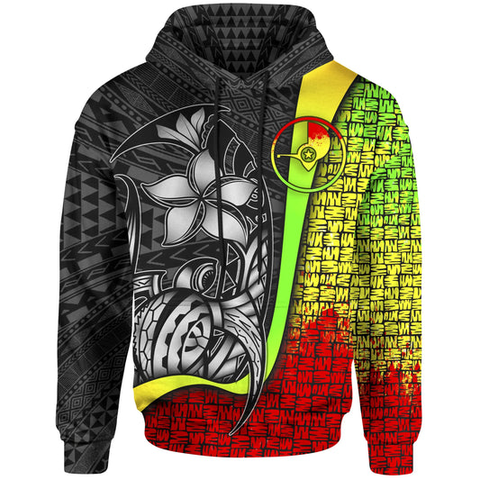 Yap Micronesian Hoodie Reggae - Turtle with Hook