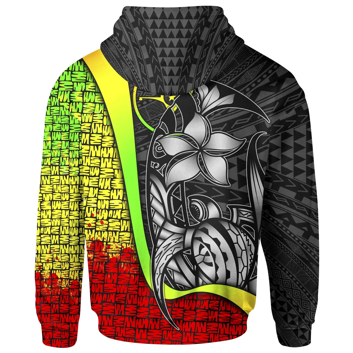 Yap Micronesian Hoodie Reggae - Turtle with Hook