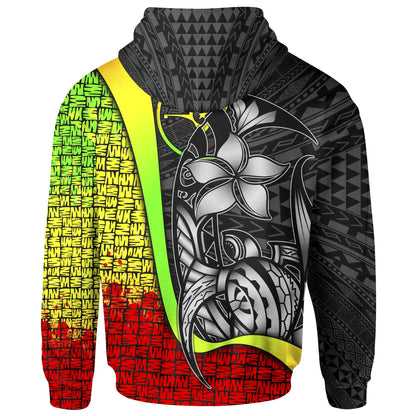 Yap Micronesian Hoodie Reggae - Turtle with Hook