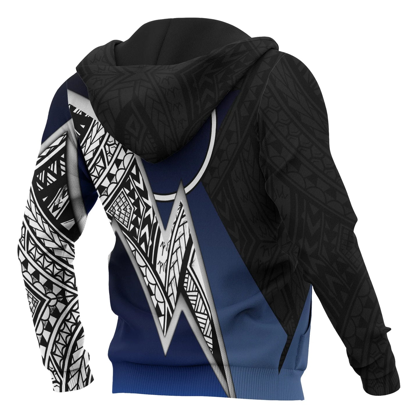 Yap Micronesian Hoodie - White Lighting Piece