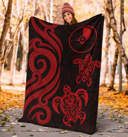 Yap Micronesian Premium Blanket - Red Tentacle Turtle