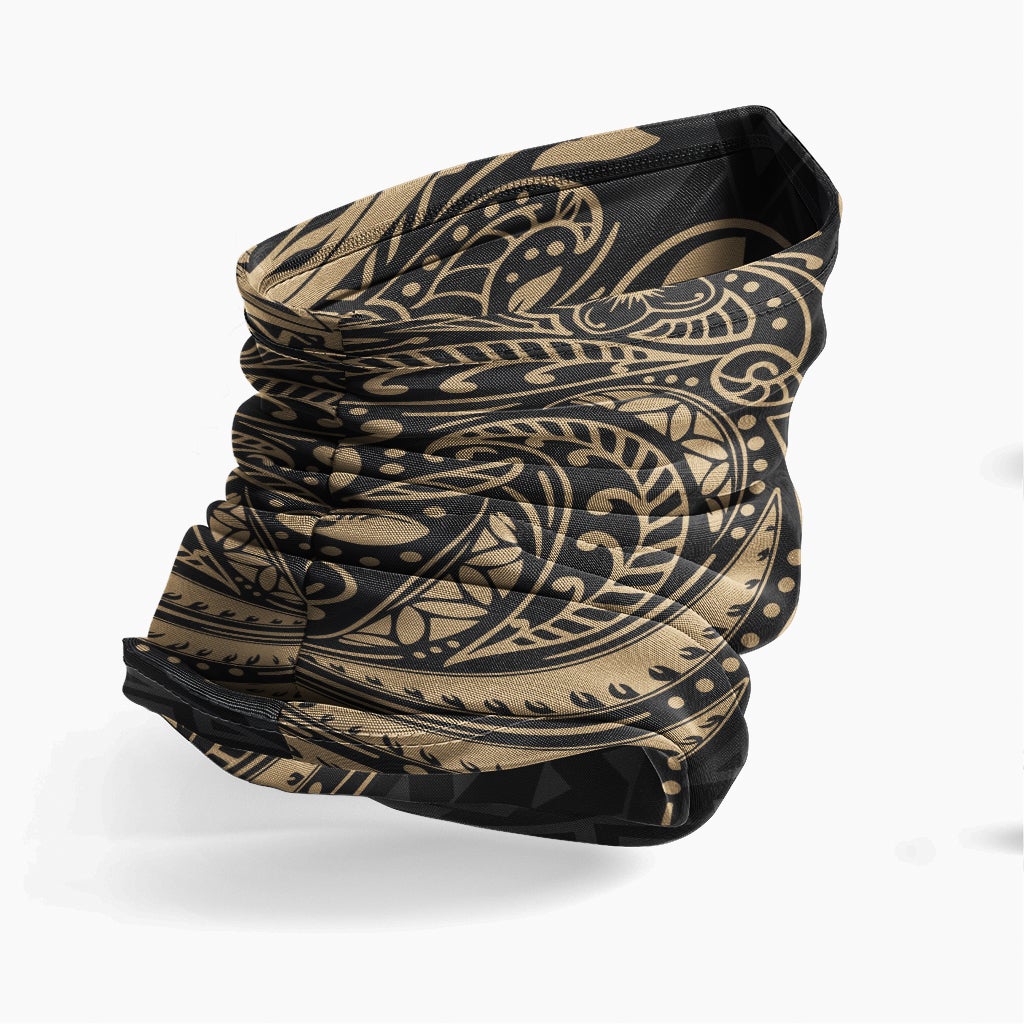 Yap Neck Gaiter - Floral Tattoo Gold