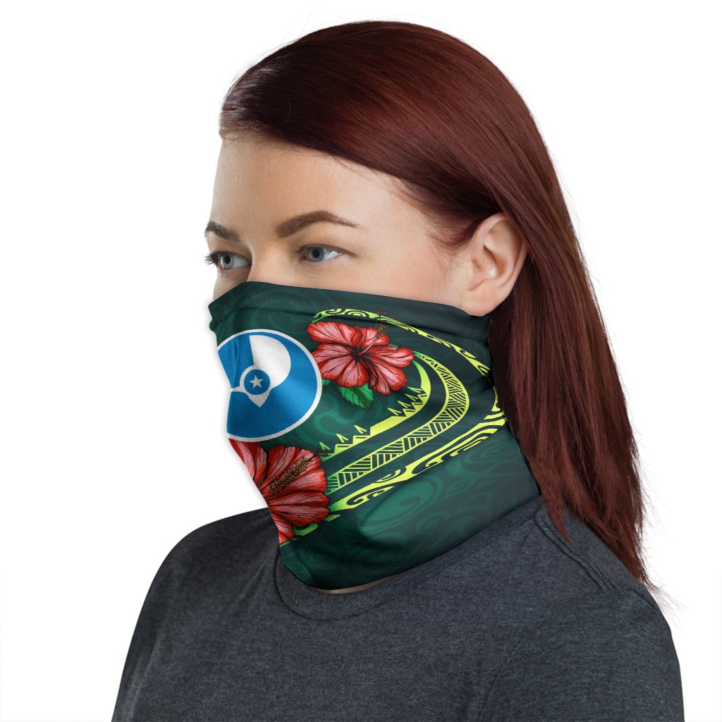 Yap Neck Gaiter - Hibiscus With Seal