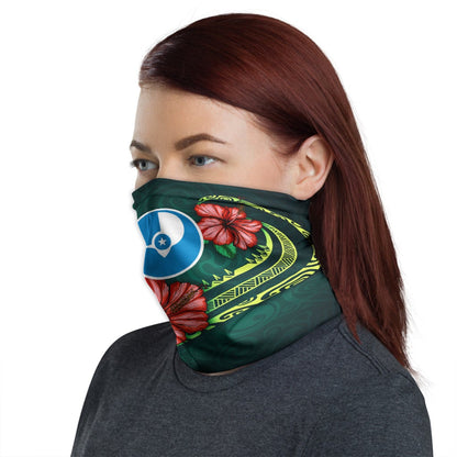 Yap Neck Gaiter - Hibiscus With Seal