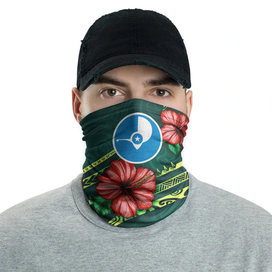Yap Neck Gaiter - Hibiscus With Seal