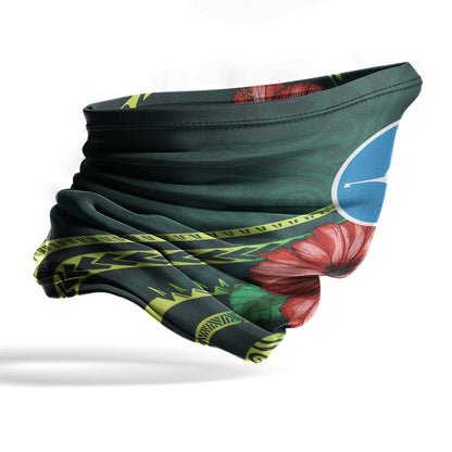 Yap Neck Gaiter - Hibiscus With Seal