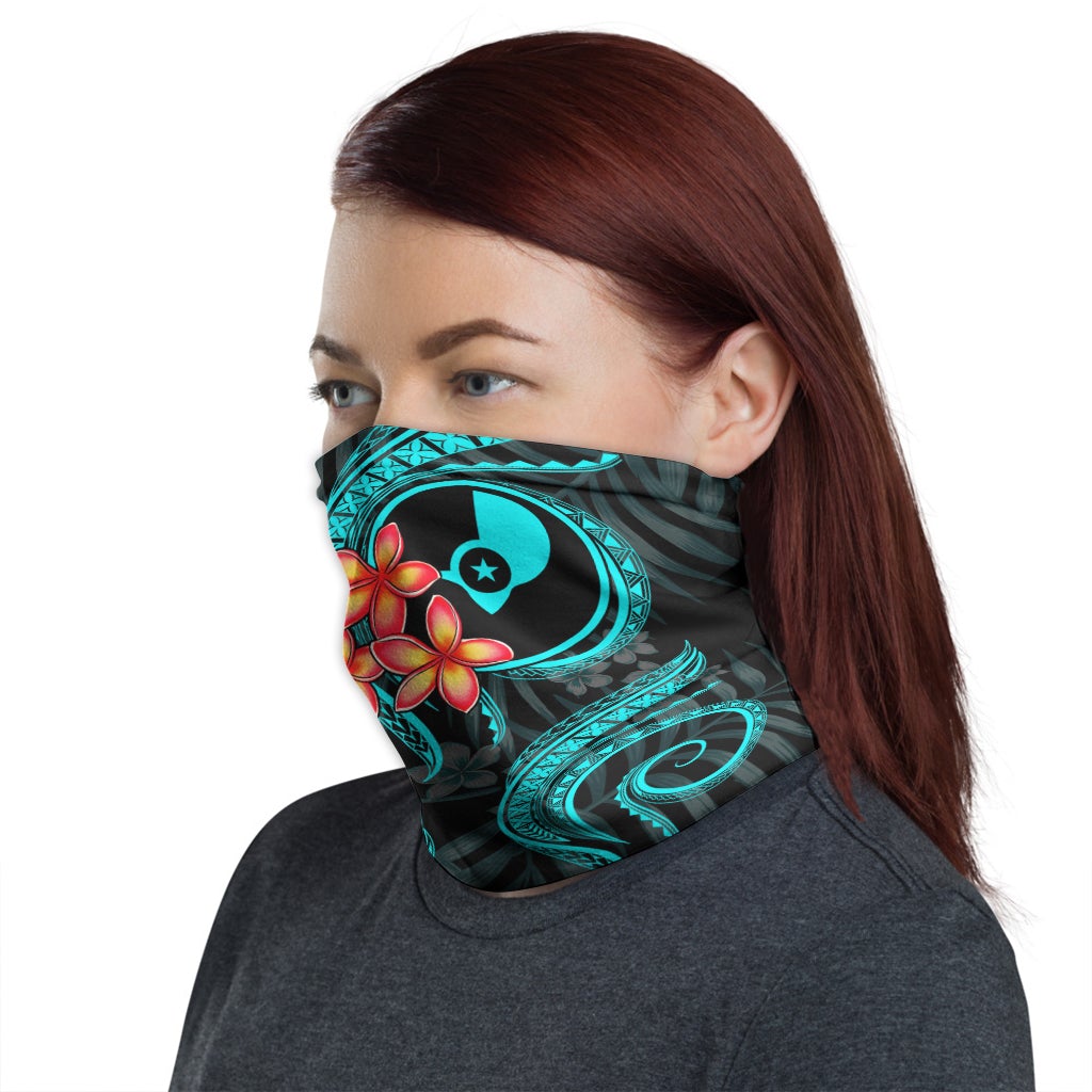 Yap Neck Gaiter - Plumeria Turquoise