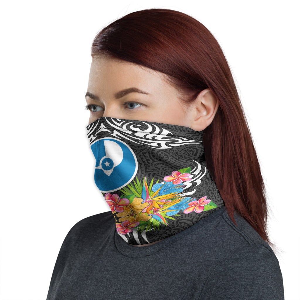 Yap Neck Gaiter - Tribal Floral Pattern