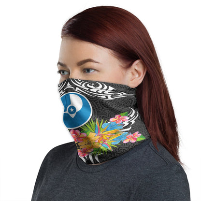 Yap Neck Gaiter - Tribal Floral Pattern