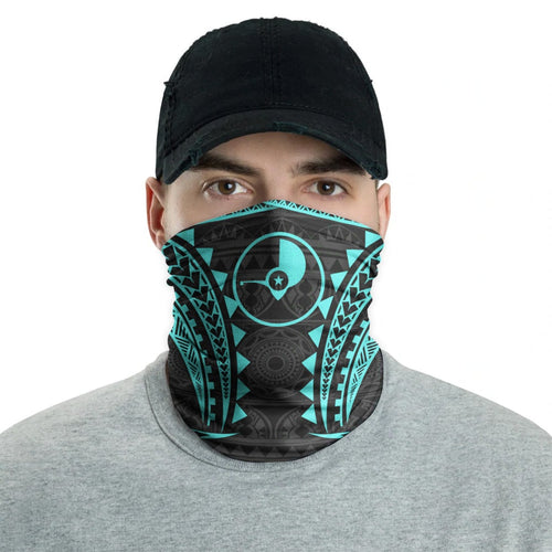 Yap Neck Gaiter - Tribal Pattern Turquoise
