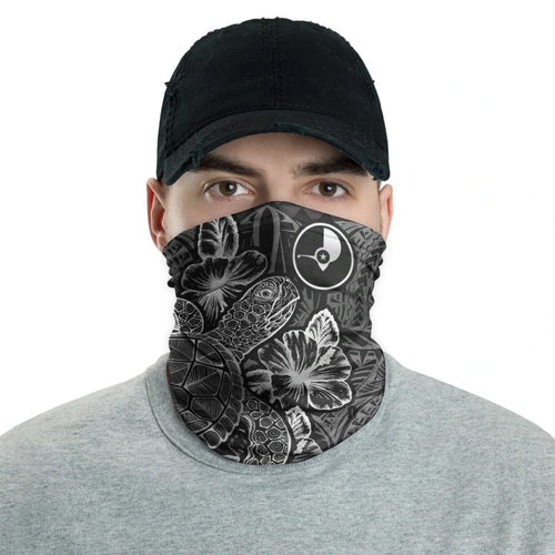 Yap Neck Gaiter - Turtle Hibiscus Black