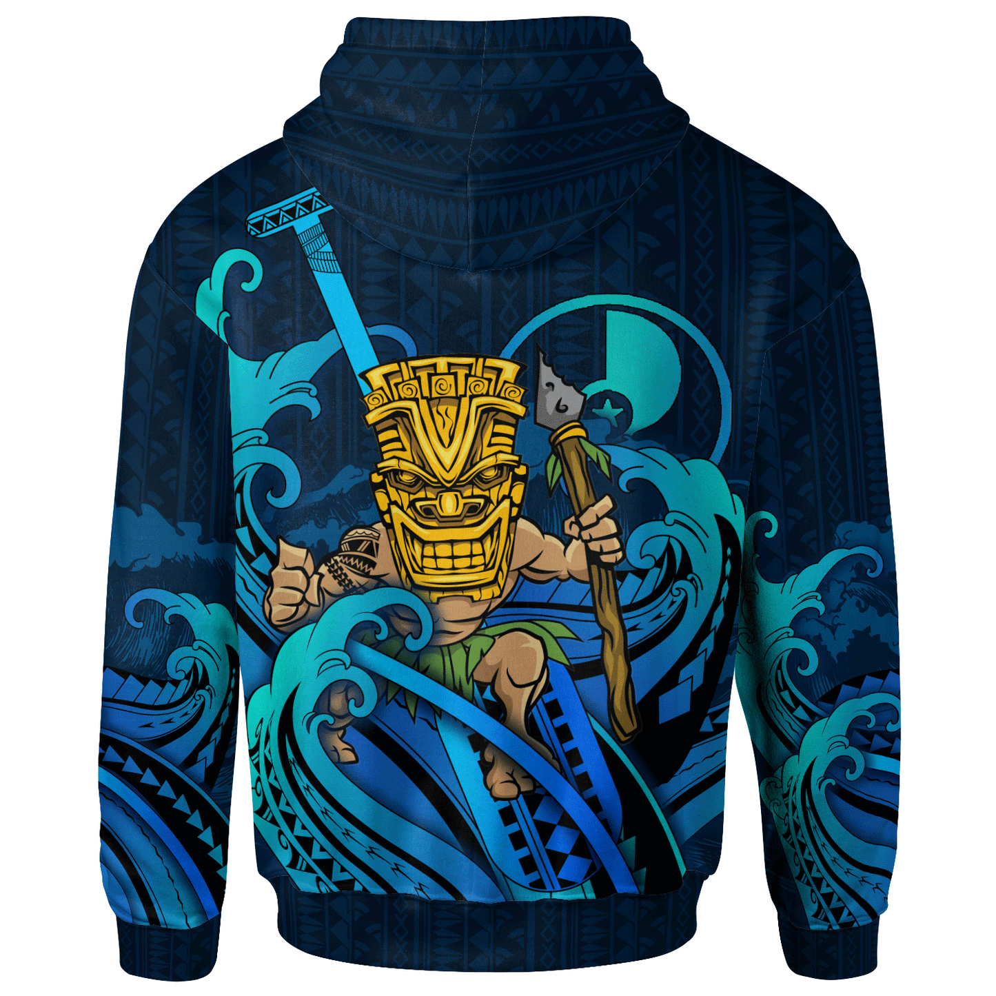 Yap Personalised Custom Hoodie - Tiki And Waves
