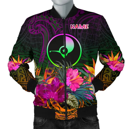Yap Personalised Bomber Jacket - Summer Hibiscus