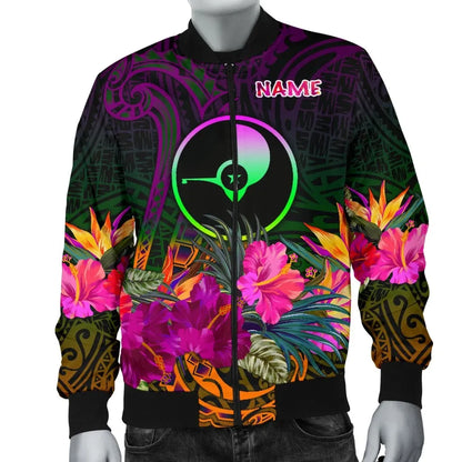 Yap Personalised Bomber Jacket - Summer Hibiscus