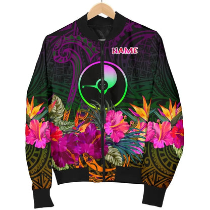 Yap Personalised Bomber Jacket - Summer Hibiscus