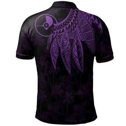 Yap Personalised Polo - Polynesian Wings (Purple)