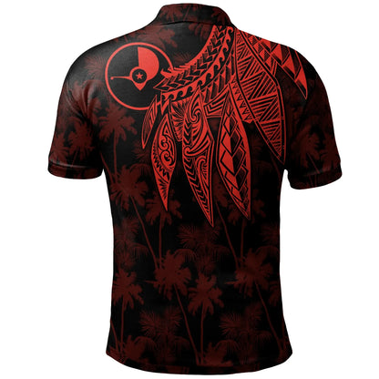 Yap Personalised Polo - Polynesian Wings (Red)