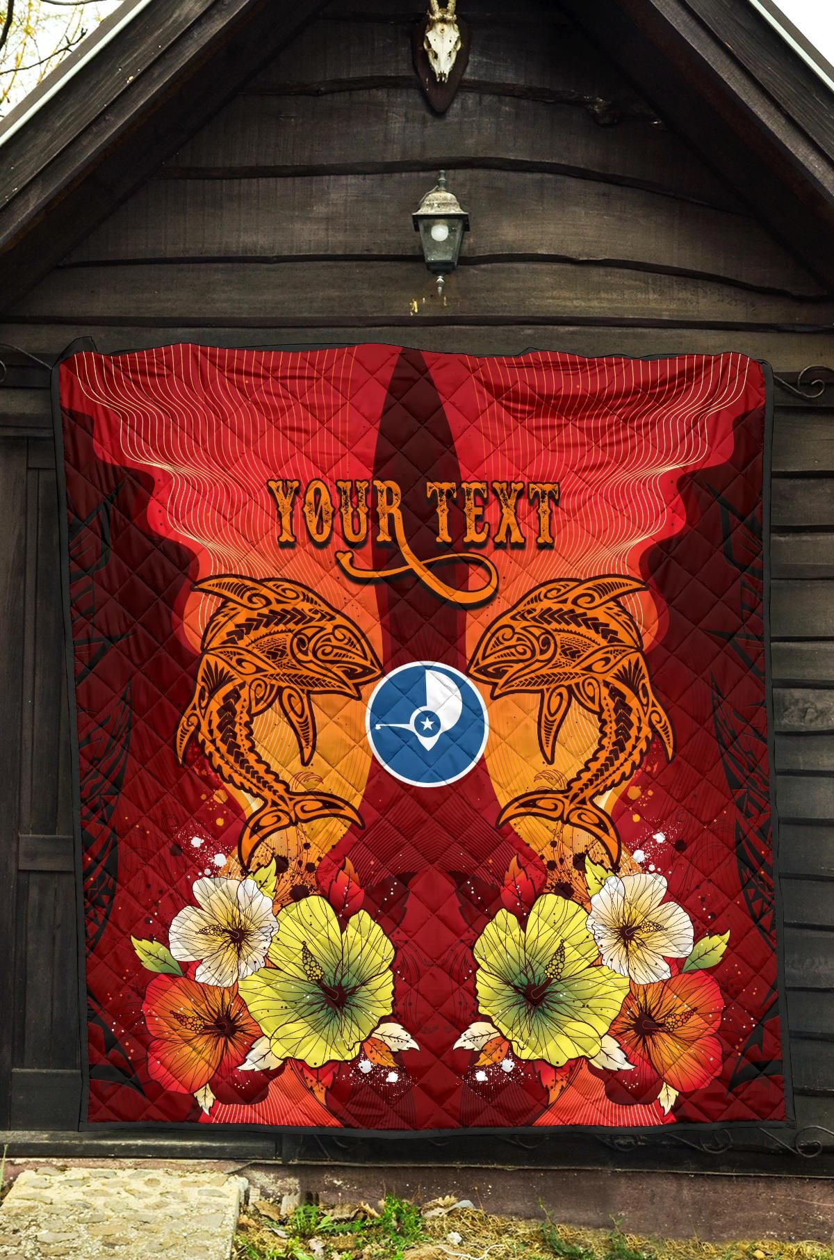 Yap Personalised Premium Quilt - Tribal Tuna Fish