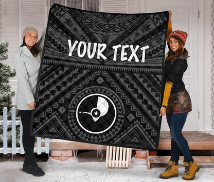 Yap Personalised Premium Quilt - Yap Seal With Polynesian Tattoo Style