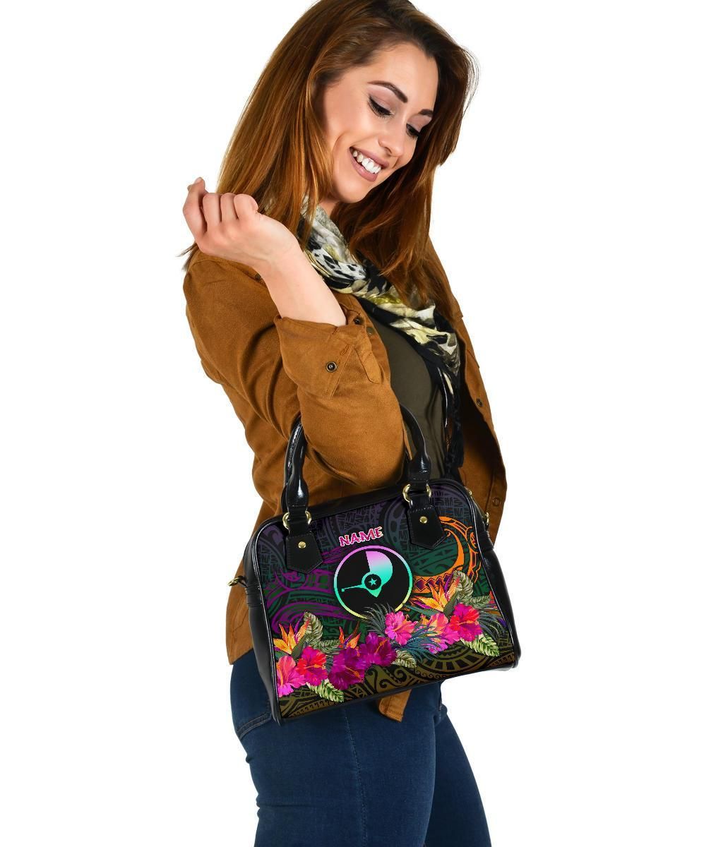 Yap Personalised Shoulder Handbag - Summer Hibiscus