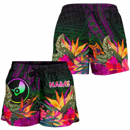 Yap Personalised Women Shorts - Summer Hibiscus