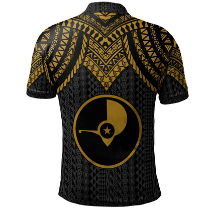 Yap Polo Shirt - Polynesian Armor Style Gold