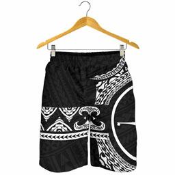 Yap Polynesian All Over Print Men Short - Black Version
