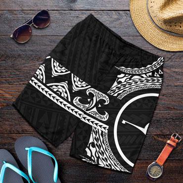 Yap Polynesian All Over Print Men Short - Black Version