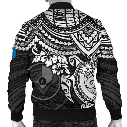 Yap Polynesian Bomber Jacket - White Turtle
