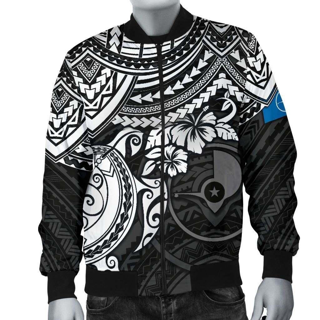 Yap Polynesian Bomber Jacket - White Turtle