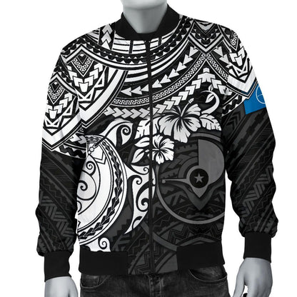 Yap Polynesian Bomber Jacket - White Turtle