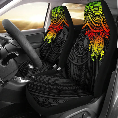 Yap Polynesian Car Seat Covers - Reggae Turtle