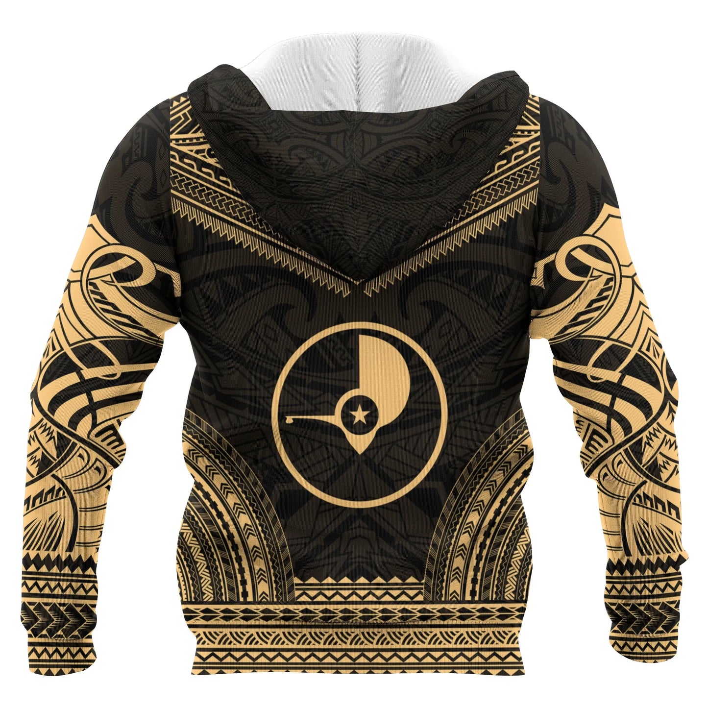 Yap Polynesian Chief Custom Personalised Hoodie - Gold Version