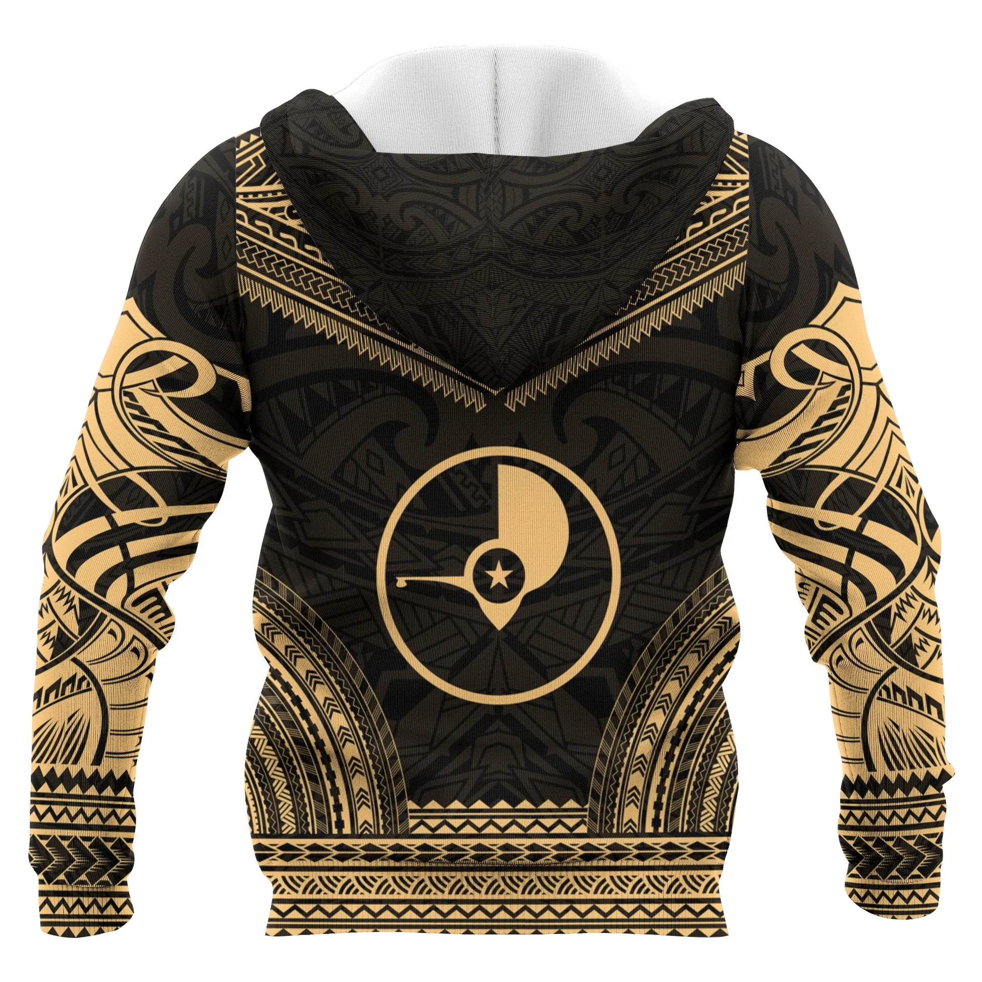 Yap Polynesian Chief Custom Personalised Hoodie - Gold Version