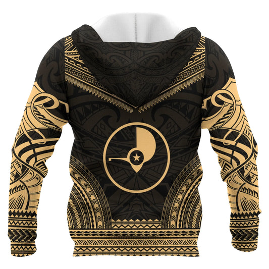 Yap Polynesian Chief Custom Personalised Hoodie - Gold Version