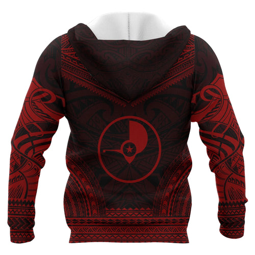 Yap Polynesian Chief Custom Personalised Hoodie - Red Version