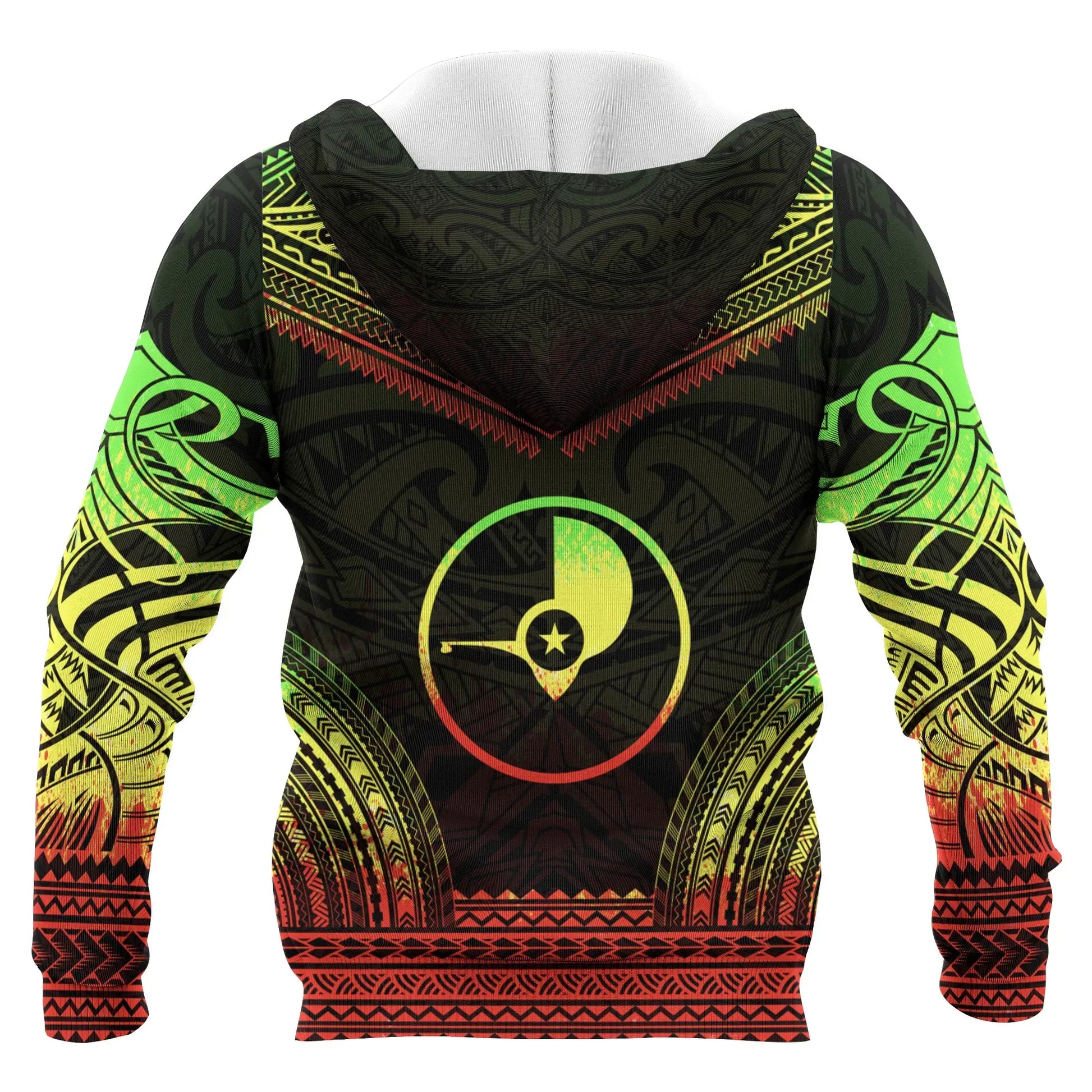 Yap Polynesian Chief Custom Personalised Hoodie - Reggae Version