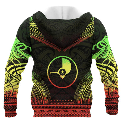 Yap Polynesian Chief Custom Personalised Hoodie - Reggae Version