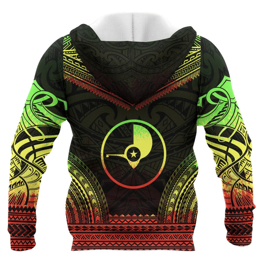 Yap Polynesian Chief Custom Personalised Hoodie - Reggae Version