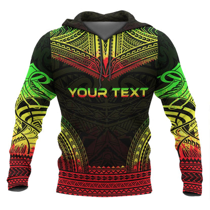 Yap Polynesian Chief Custom Personalised Hoodie - Reggae Version