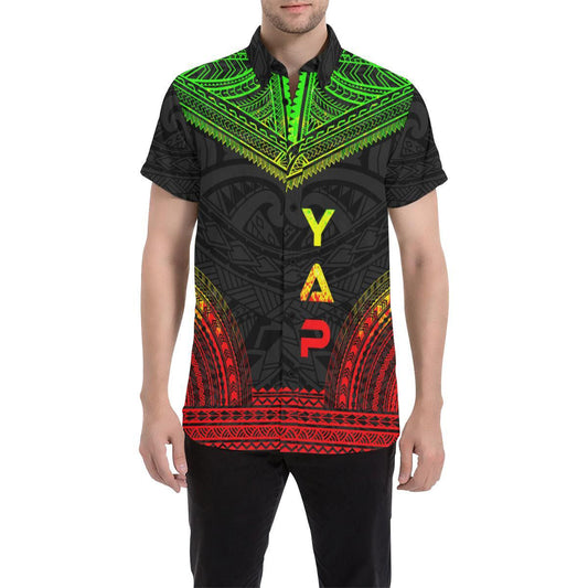 Yap Polynesian Chief Short Sleeve Shirt - Reggae Version