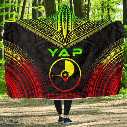 Yap Polynesian Chief Hooded Blanket - Reggae Version