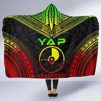 Yap Polynesian Chief Hooded Blanket - Reggae Version