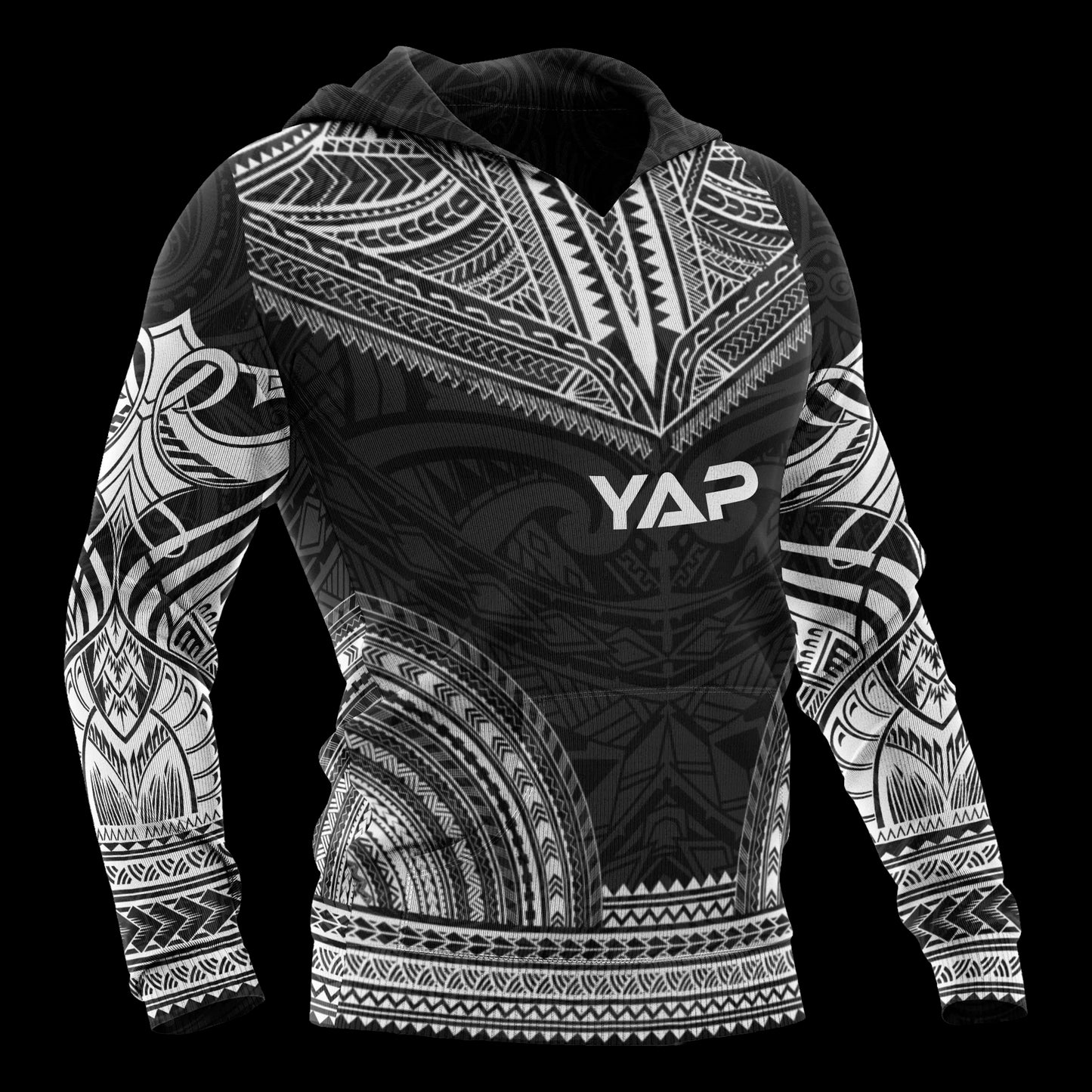 Yap Polynesian Chief Hoodie - Black Version