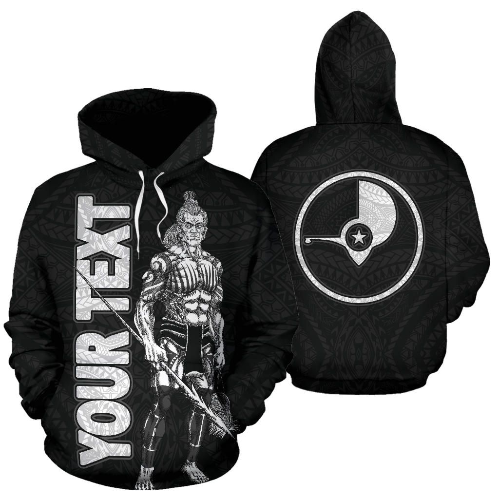 Yap Polynesian Custom Personalised Hoodie - Micronesia Yapese Warrior