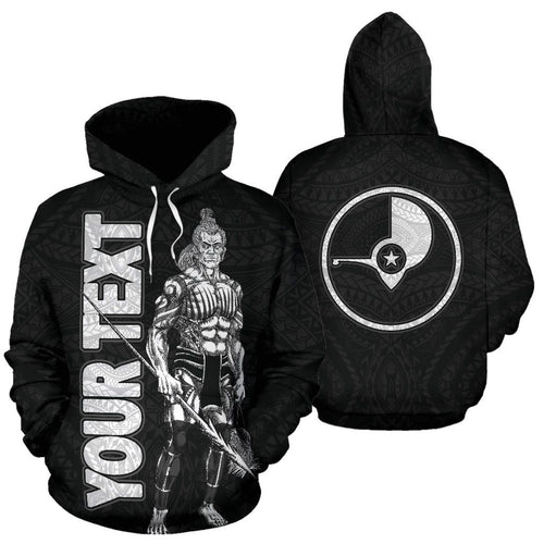 Yap Polynesian Custom Personalised Hoodie - Micronesia Yapese Warrior
