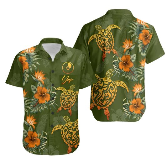 Yap Polynesian Short Sleeve Shirt - Tropical Summer